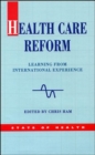 Image for Health care reform  : learning from international experience