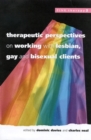 Image for Therapeutic perspectives on working with lesbian, gay and bisexual clients