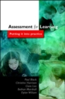 Image for Assessment for learning  : putting it into practice