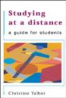 Image for Studing at a distance  : a guide for students