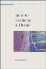 Image for How to Examine a Thesis