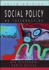 Image for Social policy  : an introduction
