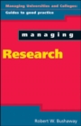 Image for Managing research