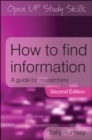 Image for How to find information  : a guide for researchers