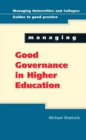 Image for Managing good governance in higher education
