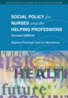 Image for Social policy for nurses and the helping professions.