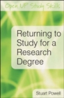 Image for Returning to Study for a Research Degree