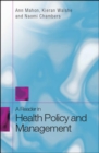 Image for A reader in health policy and management