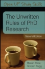 Image for The unwritten rules of PhD research.