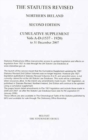 Image for The Statutes Revised: Northern Ireland : Cumulative Supplement Vols A-D (1537 - 1920) to 31 December 2007