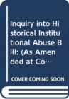 Image for Inquiry into Historical Institutional Abuse Bill