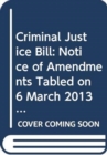 Image for Criminal Justice Bill