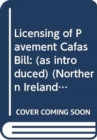 Image for Licensing of Pavement Cafas Bill