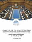 Image for Report on the Commissioner for Older People Bill (NIA 21/09) : first report, together with the minutes of proceedings of the Committee relating to the report, minutes of evidence, written submissions 
