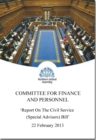 Image for Report on the Civil Service (Special Advisers) Bill