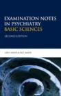 Image for Exam notes in psychiatry  : basic science