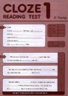 Image for Cloze Reading Test : Test 1 : Pack of 10