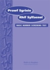Image for Prawf Sgrinio Rhif Sylfaenol (Basic Number Screening Test-Welsh Edition) Specimen Set : Specimen Set