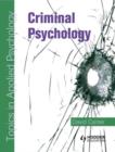 Image for Criminal Psychology: Topics in Applied Psychology