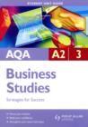 Image for AQA A2 business studiesUnit 3,: Strategies for success