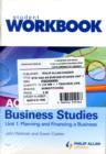 Image for AQA AS business studiesUnit 1,: Planning and financing a business : Unit 1 : Workbook