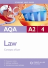 Image for AQA A2 lawUnit 4,: Concepts of law : Unit 4