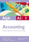 Image for AQA A2 accountingUnit 3,: Further aspects of financial accounting