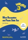 Image for Word recognition and phonic skills testWRAPS 3,: Manual : v. 3 : Manual