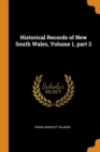 Image for HISTORICAL RECORDS OF NEW SOUTH WALES, V