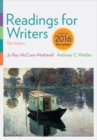 Image for Readings for Writers, 2016 MLA Update (with APA 2019 Update Card)