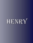 Image for Henry : 100 Pages 8.5&quot; X 11&quot; Personalized Name on Notebook College Ruled Line Paper