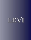 Image for Levi : 100 Pages 8.5&quot; X 11&quot; Personalized Name on Notebook College Ruled Line Paper