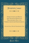 Image for Andeutungen zur Kritik der Neuesten Koeniglich Preussischen Zoll-und Verbrauchssteuer-Gesetzgebung: Nebst dem Preuss. Zoll-und Verbrauchssteuer-Tarife (Classic Reprint)