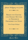 Image for Briefe von Goethe und Dessen Mutter an Friedrich Freiherrn von Stein: Nebst Einigen Beilagen (Classic Reprint)