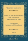 Image for Annalen der Hydrographie und Maritimen Meteorologie, 1902, Vol. 30: Zeitschrift fur Seefahrts-und Meereskunde (Classic Reprint)