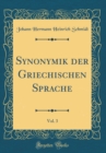 Image for Synonymik der Griechischen Sprache, Vol. 3 (Classic Reprint)