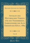 Image for Annalen des Historischen Vereins fur den Niederrhein, Insbesondere die Alte Erzdiocese Koln, 1889, Vol. 48 (Classic Reprint)