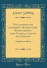 Image for Encyclopadie der Gesammten Musikalischen Wissenschaften, oder Universal-Lexicon der Tonkunst: Supplement-Band (Classic Reprint)
