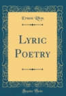 Image for Lyric Poetry (Classic Reprint)