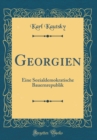 Image for Georgien: Eine Sozialdemokratische Bauernrepublik (Classic Reprint)