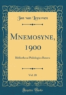 Image for Mnemosyne, 1900, Vol. 28: Bibliotheca Philologica Batava (Classic Reprint)
