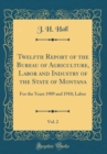 Image for Twelfth Report of the Bureau of Agriculture, Labor and Industry of the State of Montana, Vol. 2: For the Years 1909 and 1910; Labor (Classic Reprint)