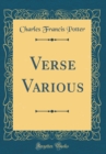 Image for Verse Various (Classic Reprint)