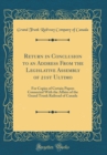 Image for Return in Conclusion to an Address From the Legislative Assembly of 21st Ultimo: For Copies of Certain Papers Connected With the Affairs of the Grand Trunk Railroad of Canada (Classic Reprint)