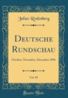 Image for Deutsche Rundschau, Vol. 89: October, November, December 1896 (Classic Reprint)