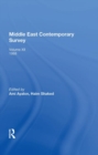 Image for Middle East Contemporary Survey, Volume Xii, 1988