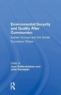 Image for Environmental Security and Quality After Communism