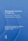 Image for Earthquake insurance in California  : environmental policy and individual decision-making