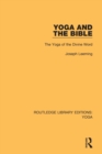 Image for Yoga and the Bible  : the yoga of the divine word
