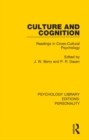 Image for Culture and cognition  : readings in cross-cultural psychology